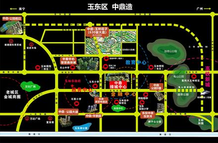 中鼎集团区位图