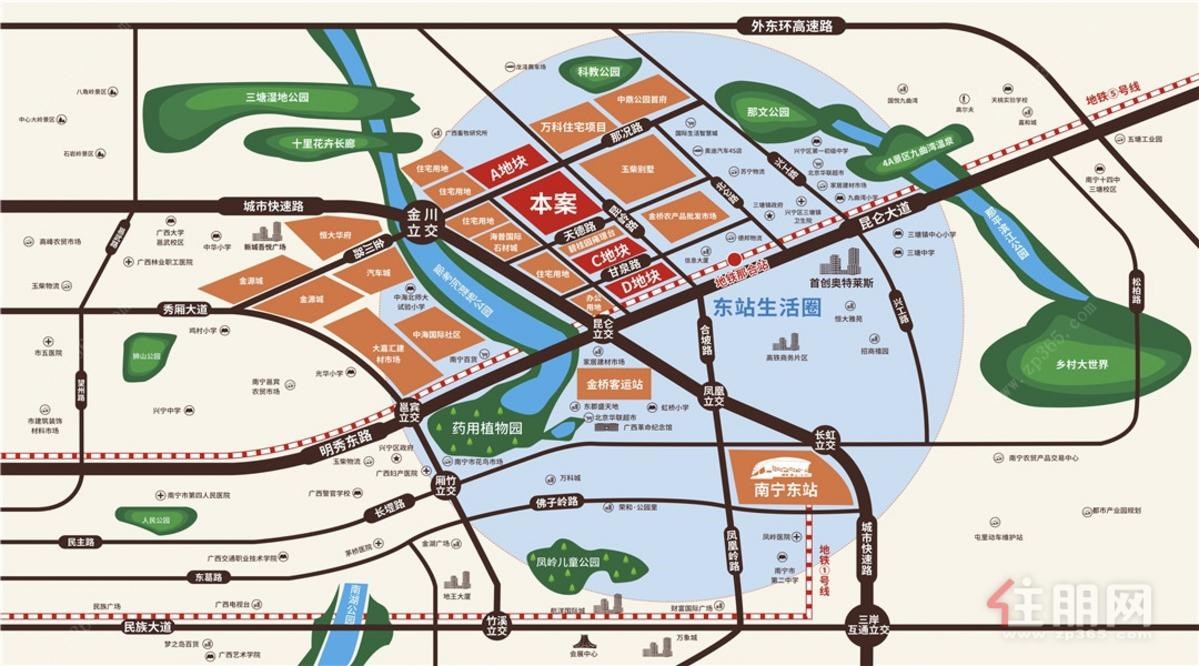 海普•四季绿城区位图