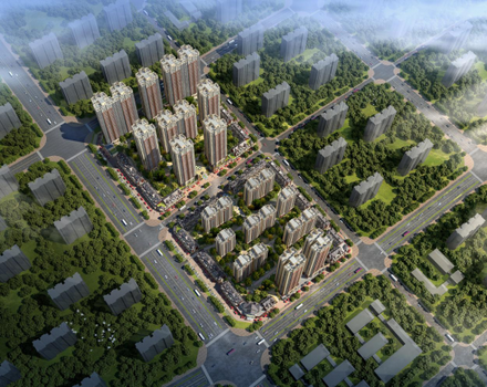 富鸣·阳光城鸟瞰图