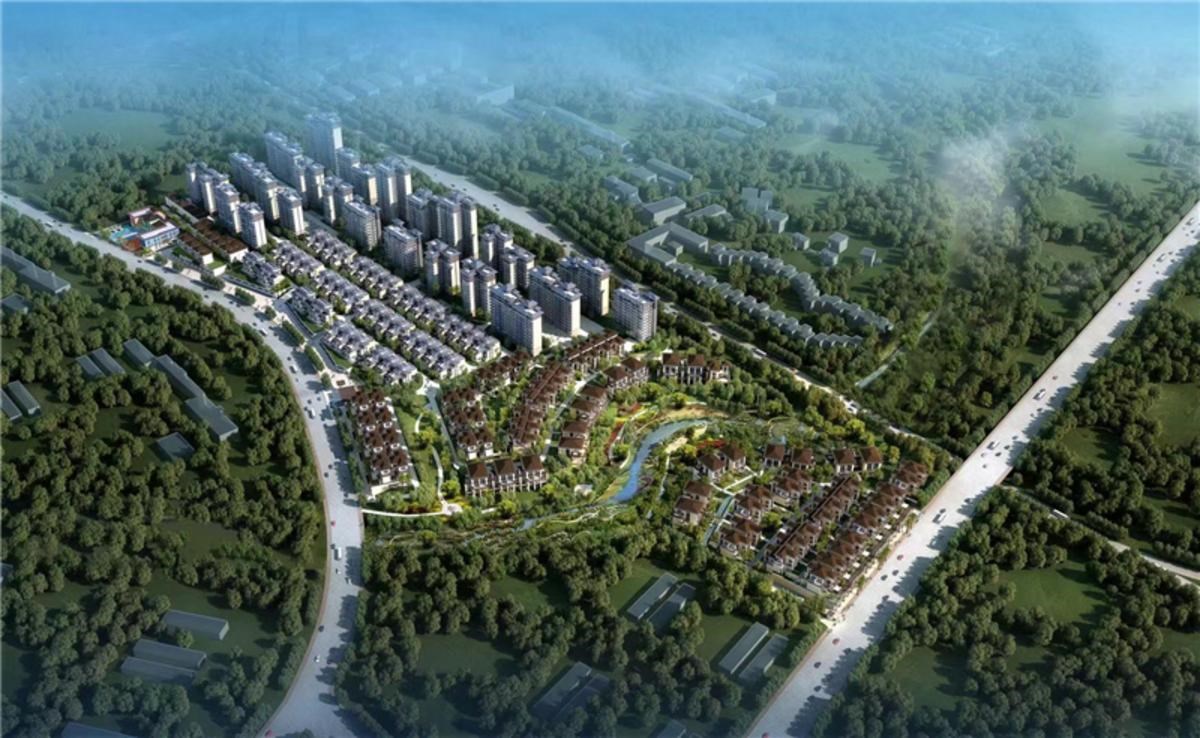 南宁五象智慧健康城项目鸟瞰图