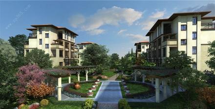 定罗湖山庄效果图