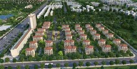 定罗湖山庄鸟瞰图