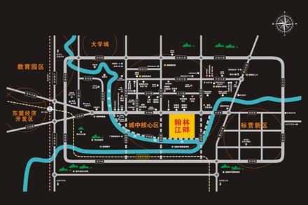 翰林江畔区域布置图