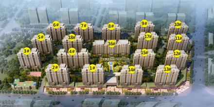 楼栋分布（效果图）