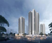 沿街夜景效果图