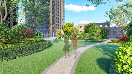 华商紫东苑园林效果图欣赏