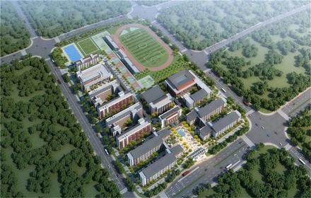 南宁一中五象校区鸟瞰图
