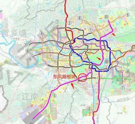 东风路板块S1机场线