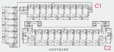 C1-C2栋平面图