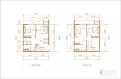 【公寓B户型3房2厅2卫 】3室2厅2卫1厨1阳台