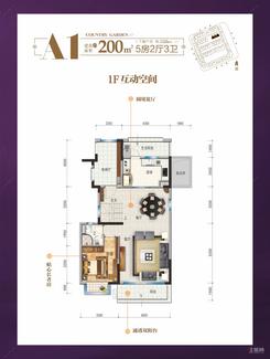 【A1户型】5室2厅3卫1厨
