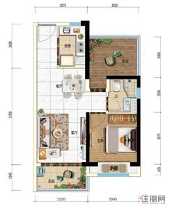 【61㎡.jpg】1室1厅1卫