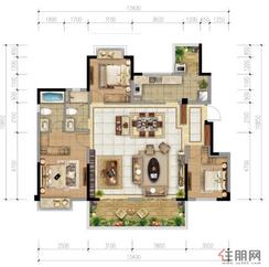 【洋房Y-1户型130㎡】3室2厅2卫1厨2阳台