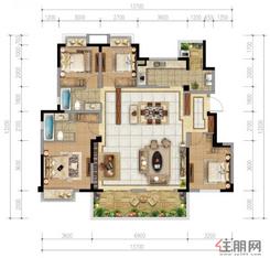 【洋房Y-3户型141㎡】4室2厅2卫1厨2阳台