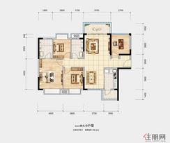 【61#02单元01 108.18㎡】3室2厅2卫1厨2阳台