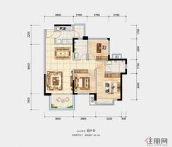 【61#02单元03 88.14㎡】2室2厅2卫1厨2阳台