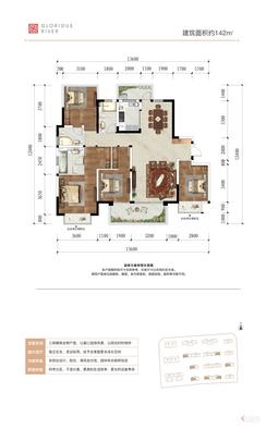 【蓝光雍锦澜湾-户型图-H】4室2厅3卫1厨2阳台