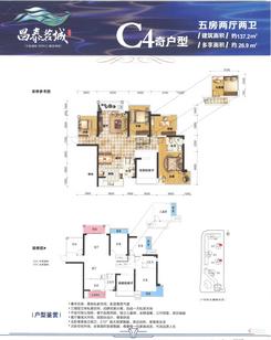 【3/5# C4户型】5室2厅2卫1厨2阳台