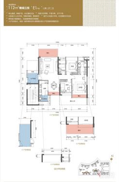 【E1户型.JPG】3室2厅2卫