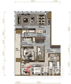 【210㎡2+1房.jpg】2室