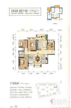 【1#01、02户型】4室2厅2卫1厨1阳台