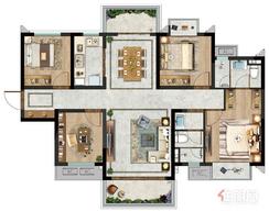 【118㎡】4室2厅2卫1厨2阳台