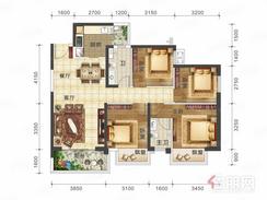 【9#03/05户型115㎡】4室2厅2卫1厨1阳台