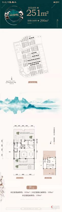 【十里春风山合院251㎡户型 】