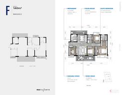 【F户型140㎡四房】4室2厅2卫1厨2阳台