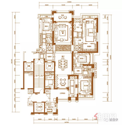 【3#楼316㎡户型图】5室3厅4卫1厨4阳台