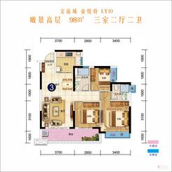 【文旅城  童悦府（LY10）98平】