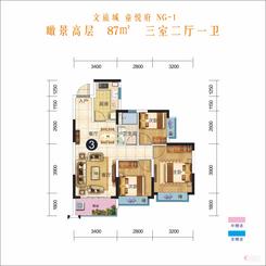 【文旅城  童悦府（NG-1）87㎡】