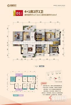 【D1】5室2厅2卫1厨2阳台