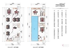 【62㎡loft公寓户型图】