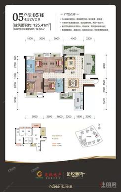 【5#05户型】4室2厅2卫1厨3阳台