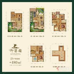 【湖山墅480㎡户型】8室3厅6卫1厨6阳台