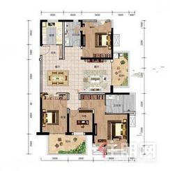 【D3户型】4室2厅1卫1厨2阳台