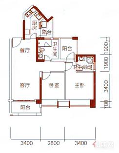 【91平户型.jpg】2室2厅2卫1厨