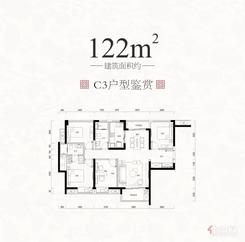 【C3户型.JPG】4室2厅2卫1厨