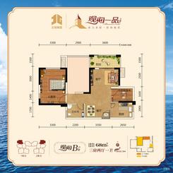 【B户型.jpg】3室2厅1卫