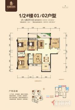 【1、2#楼01、02户型】4室2厅2卫