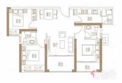【89平户型.jpg】3室2厅2卫1厨