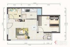 【48平户型.jpg】1室