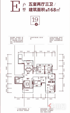 【E户型】5室2厅3卫