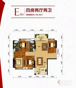 【E11#一单元】4室2厅2卫1厨2阳台