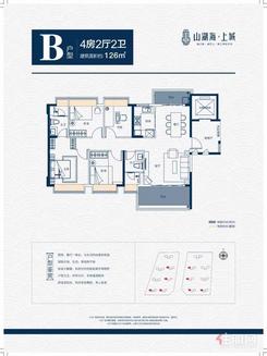 【B】4室2厅2卫1厨2阳台