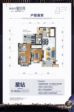 【星钻】2室2厅2卫1厨1阳台