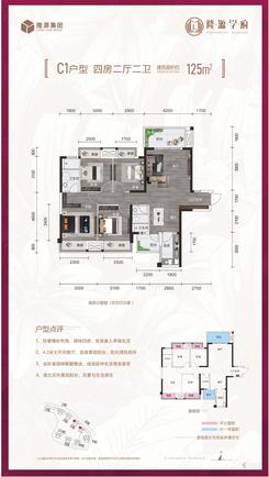 【C1户型】4室2厅2卫1厨2阳台