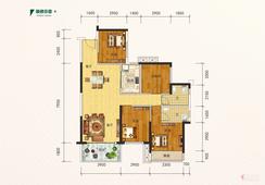 【115.99㎡户型图】4室2厅1卫1厨1阳台
