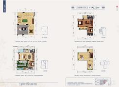 【别墅122㎡户型】3室2厅4卫1厨3阳台
